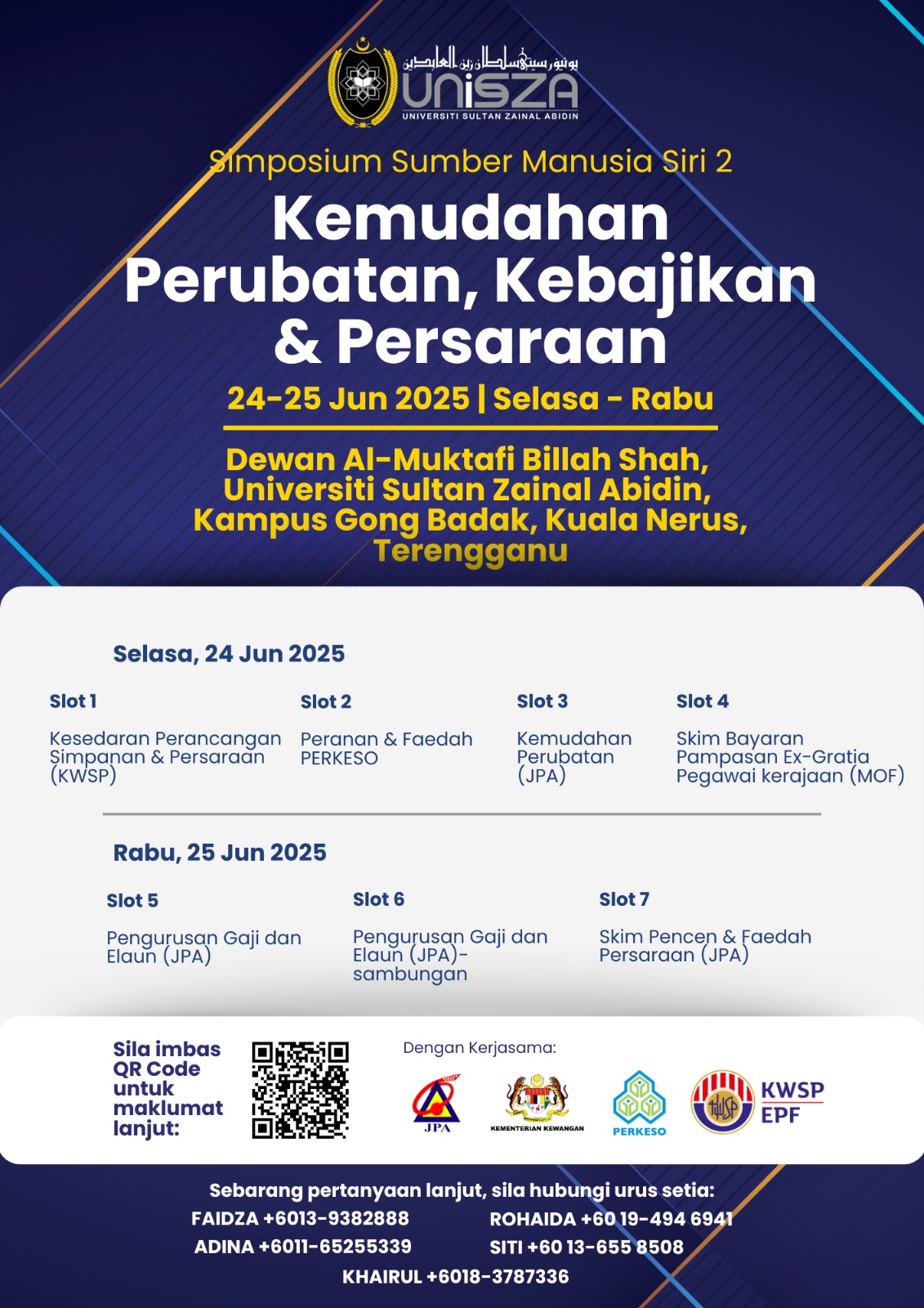 SIMPOSIUM SUMBER MANUSIA SIRI 2 - KEMUDAHAN PERUBATAN, KEBAJIKAN &amp; PERSARAAN